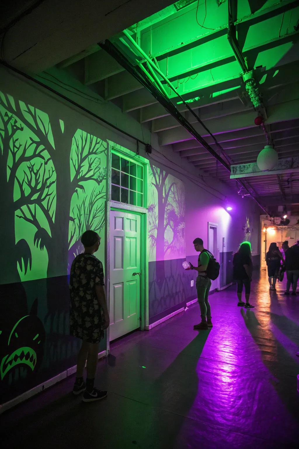 Set a spooky disposition with eerie illumination throughout your abode.