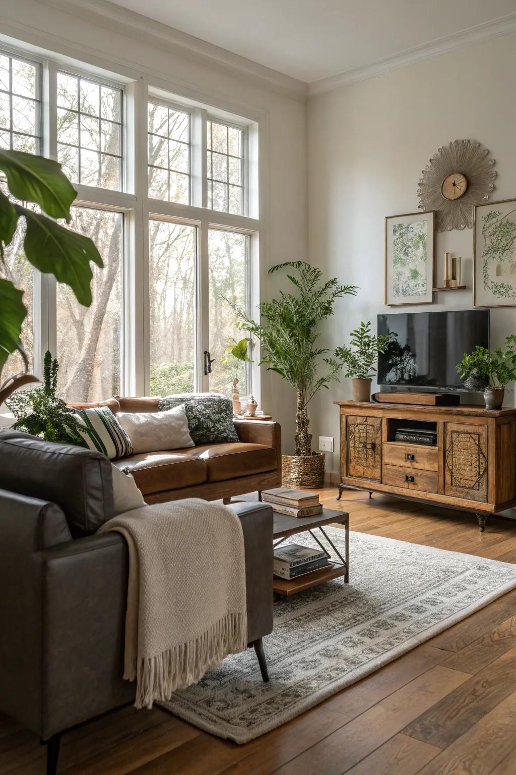 A harmonious combination of old and new in a classic style.