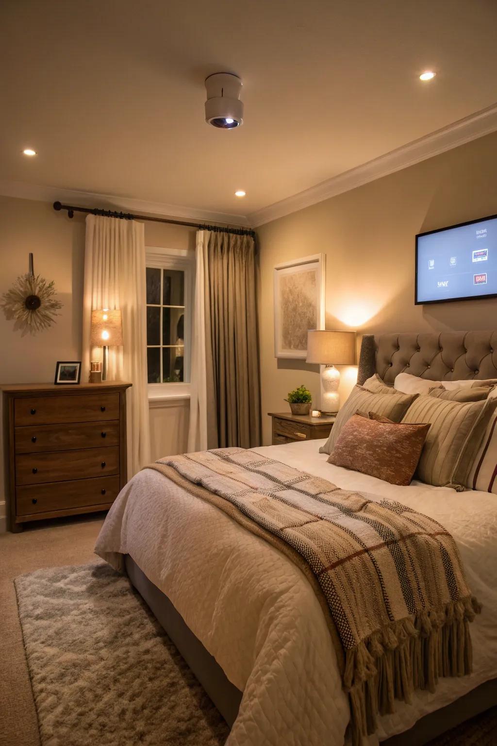 Achieve restful sleep with automated climate adjustments.