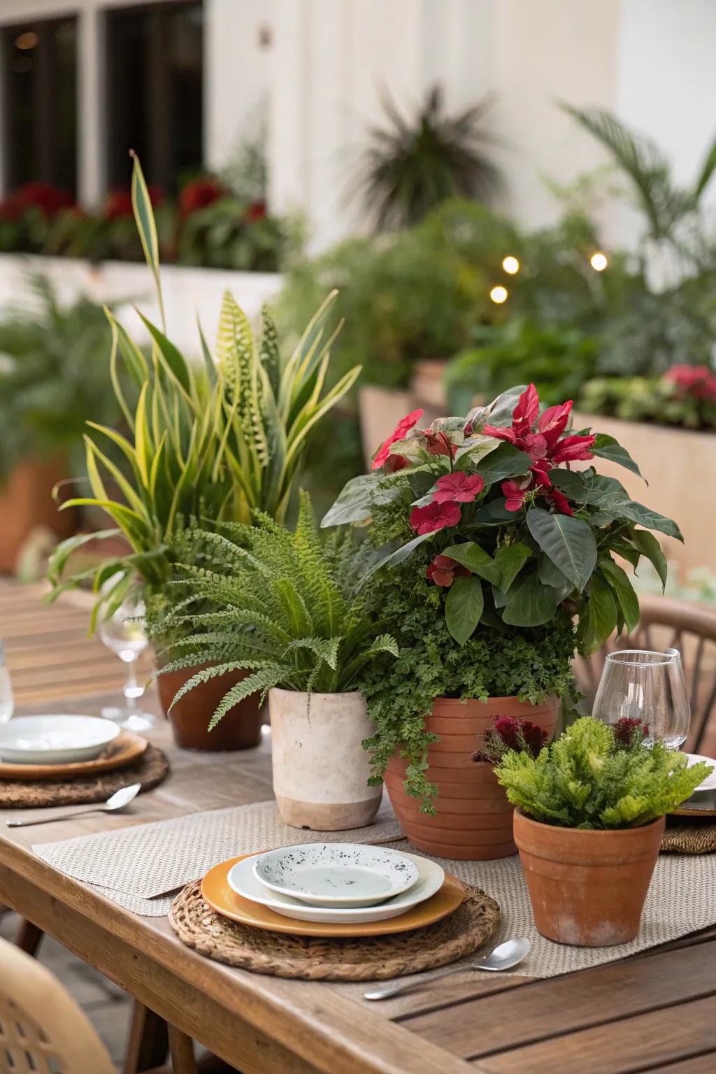 Improve your dining experience using a plant feature.