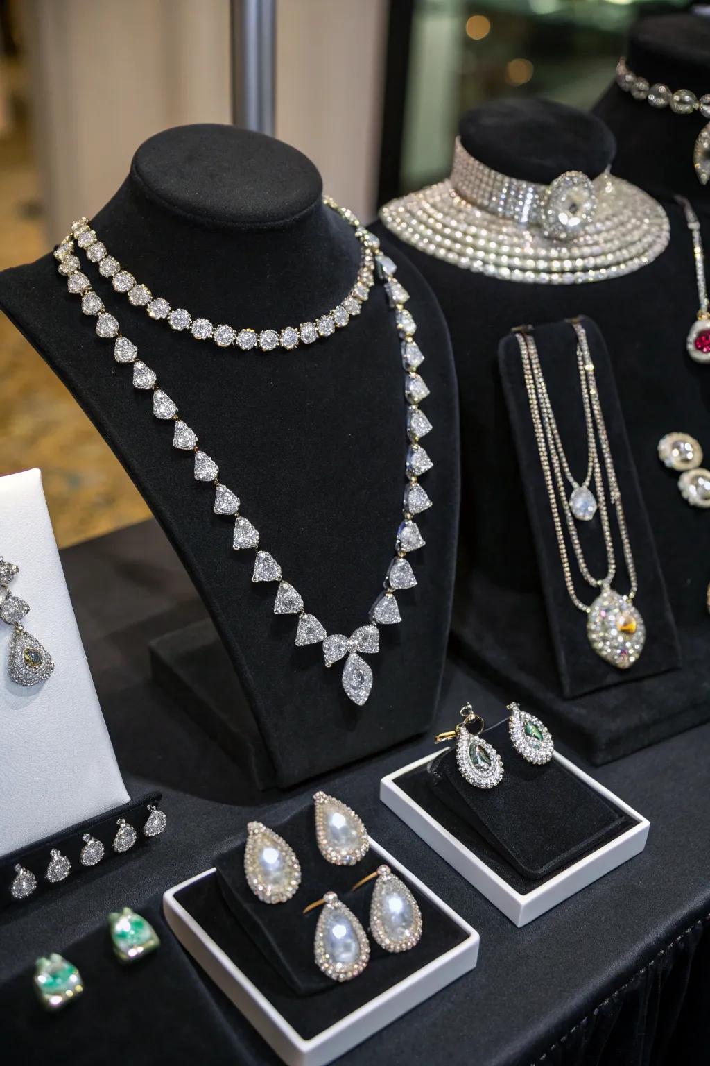 Strategic luminescence enhances the allure of ornaments.