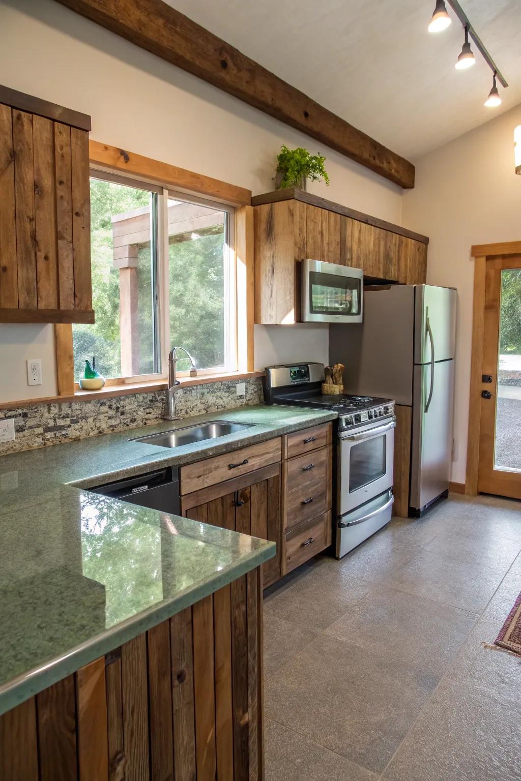 Features that are eco-friendly make your kitchen stylish and sustainable.