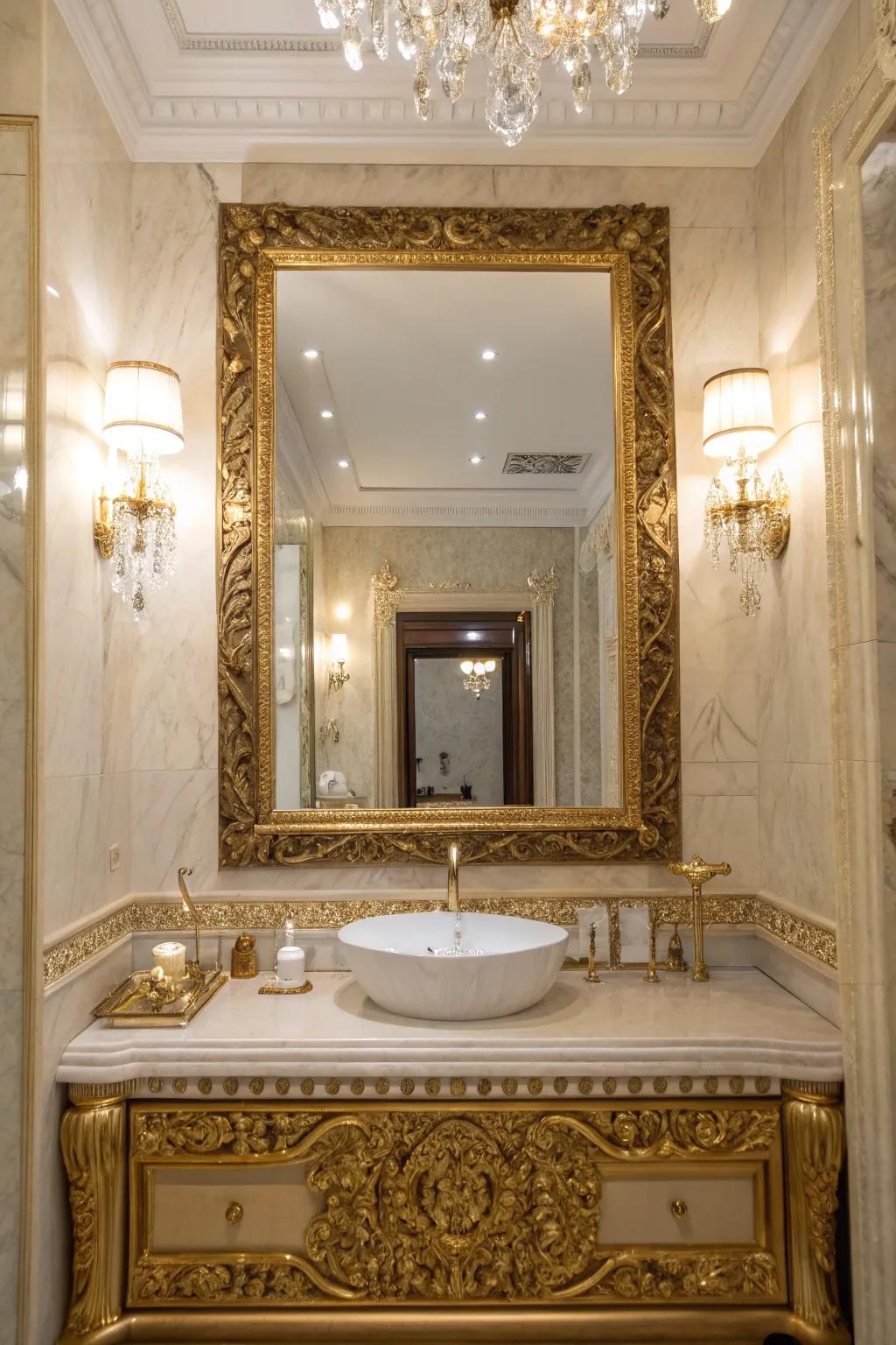Glided edges bring an element of luxury and sophistication to mirrors.