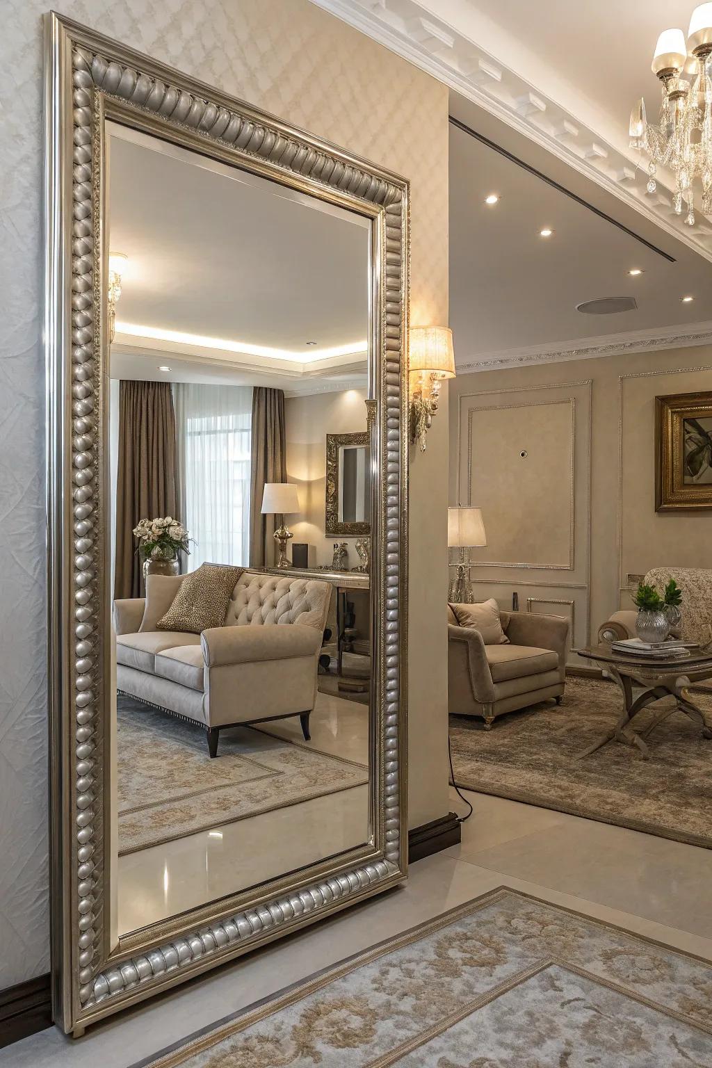 Metallic aspects on reflectors contribute a dash of luxury to every space.