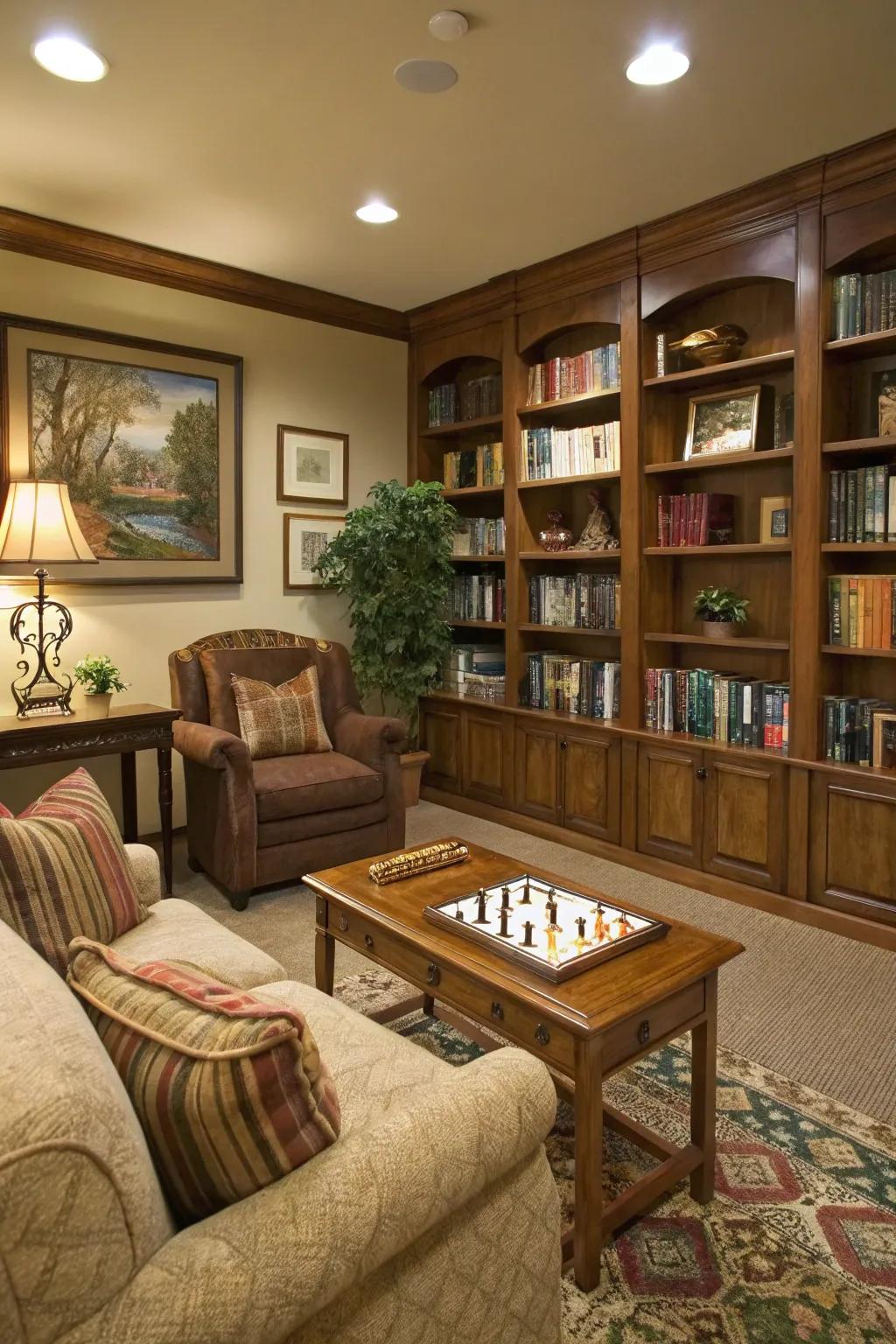 A versatile library space that can serve many purposes.