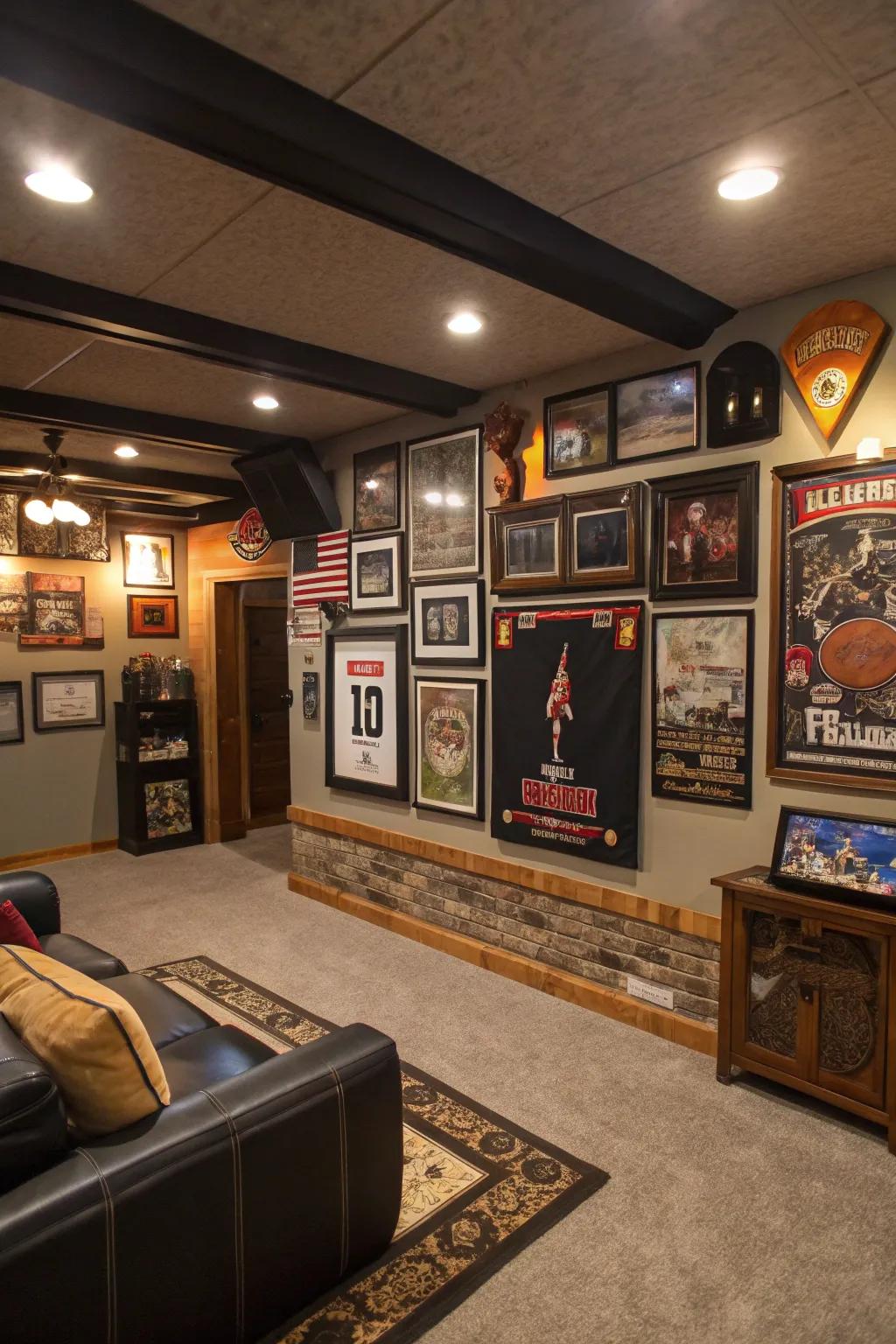 Convey your identity using theme-centric decor inside your personal space.