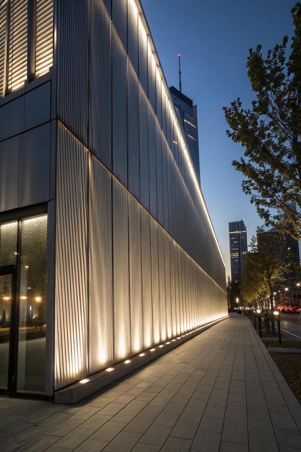 Backlighting generates a magical and secure exterior radiance.