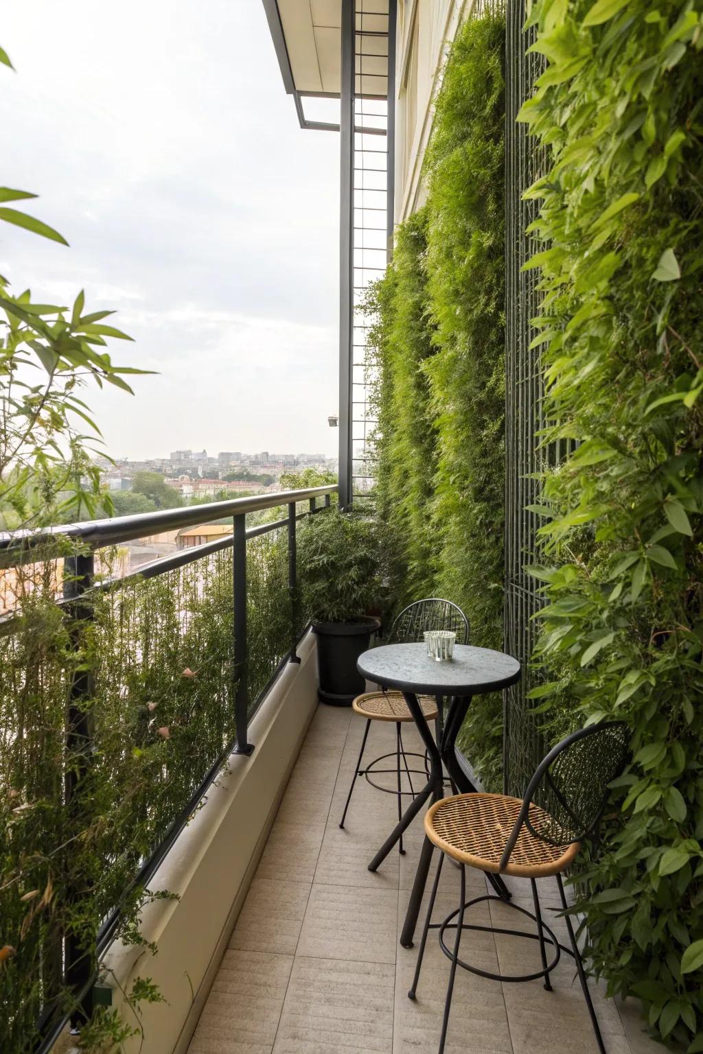 Delight in your privacy with visual natural screens.
