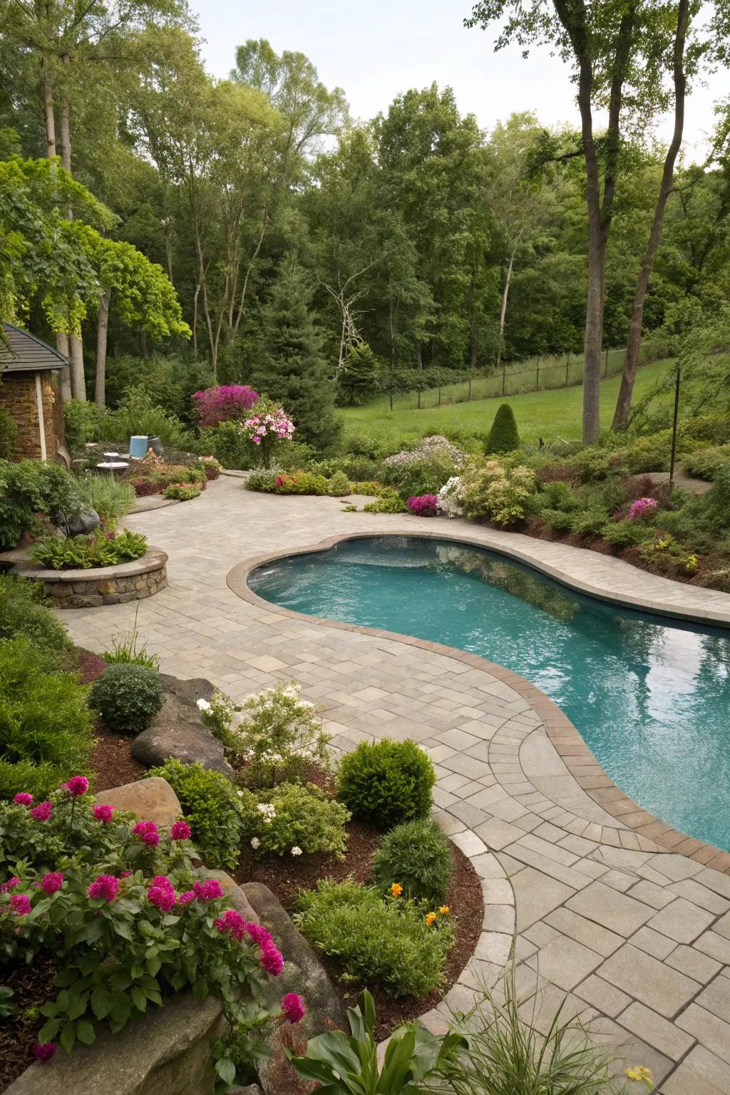 Bespoke contours create a personalized pool experience.