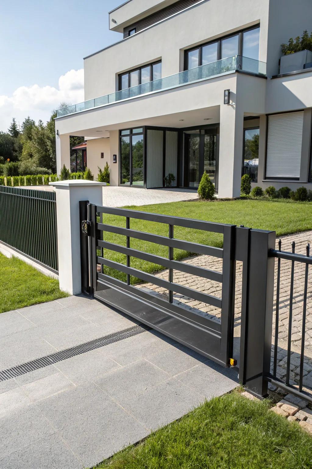 Floating access create an enchanting illusion of elegance and modernity.