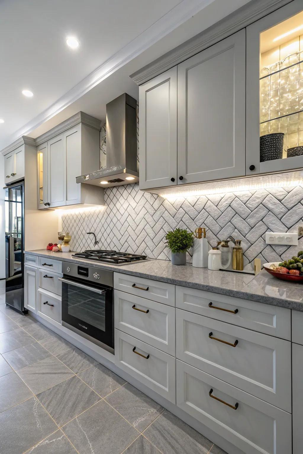 Mixing textures injects depth and intrigue.
