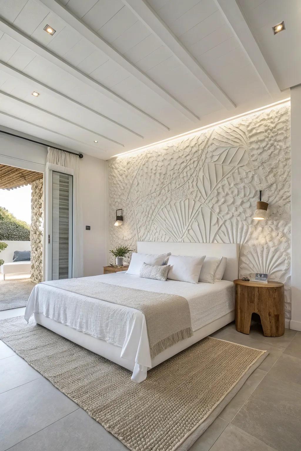A wall that stands out makes a room more interesting.