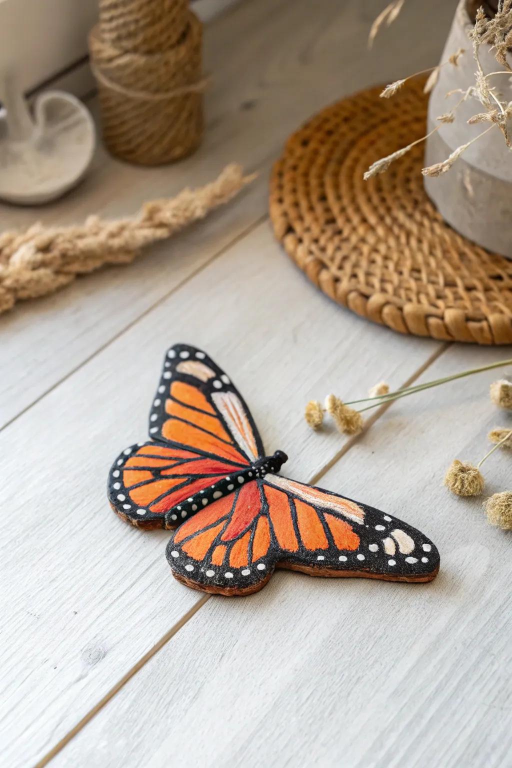 Introduce an element of custom refinement to your dwelling with these radiant loam butterfly fasteners.