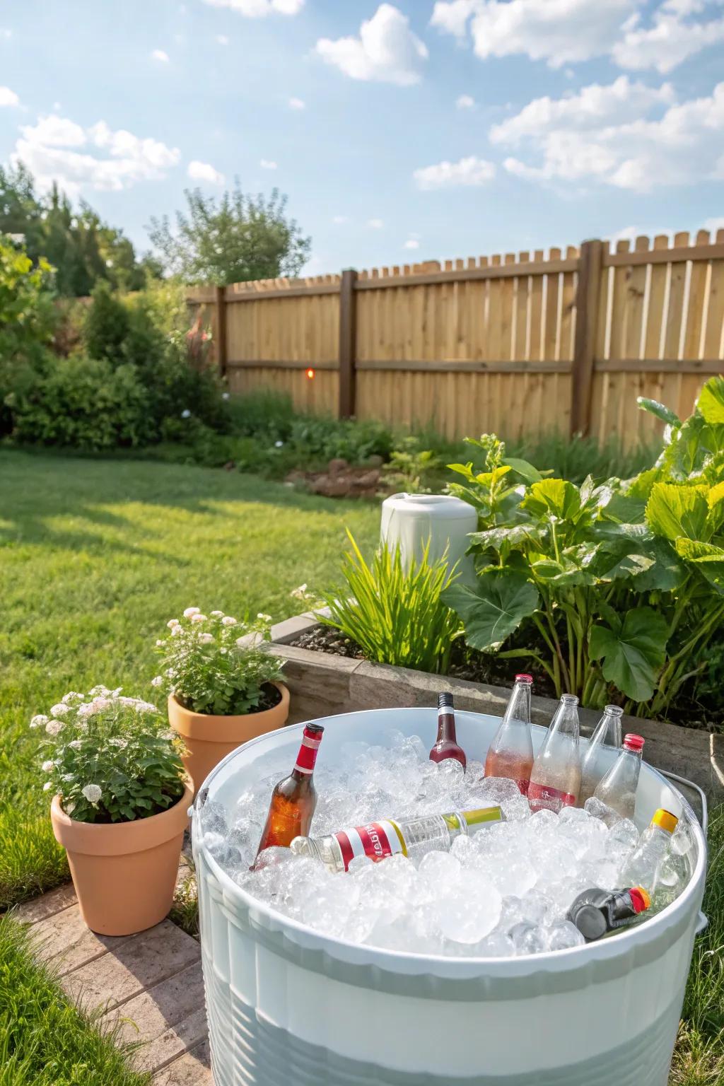 A polyvinyl pipe cooler is functional and effortless to transport.