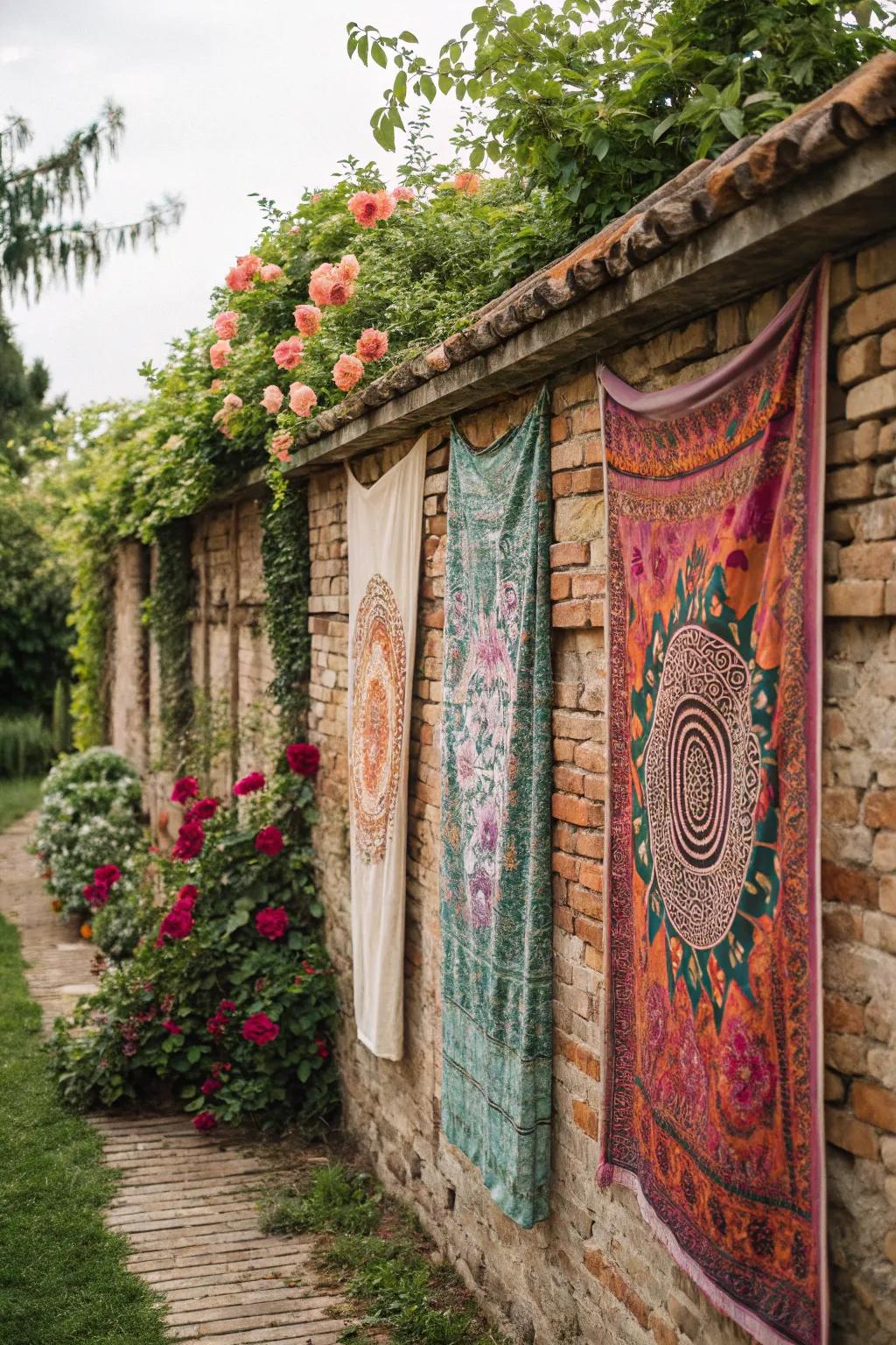 Textile drapes bring warmth and appearance.