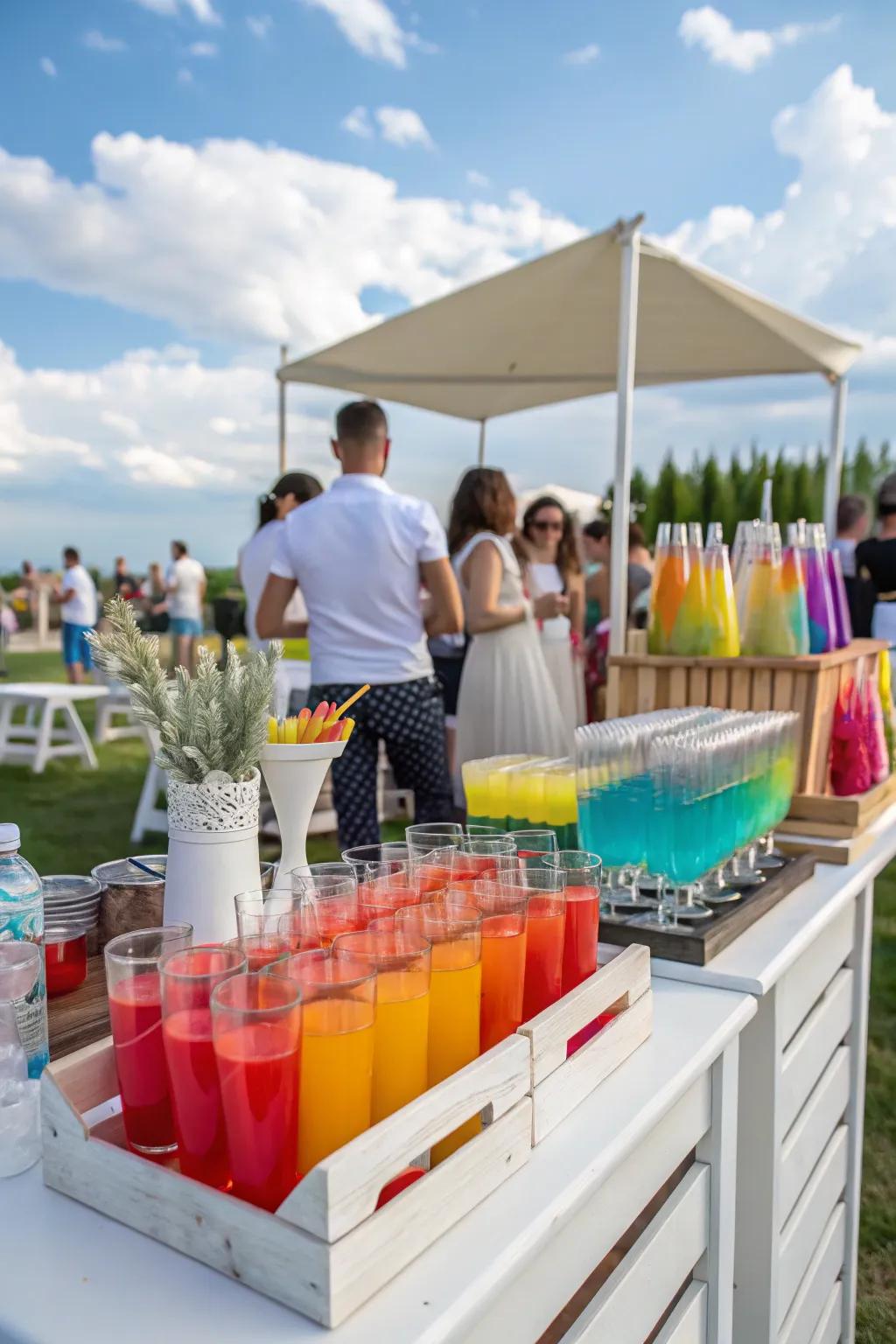 Refresh your attendees with an enchanting individualized drink kiosk.