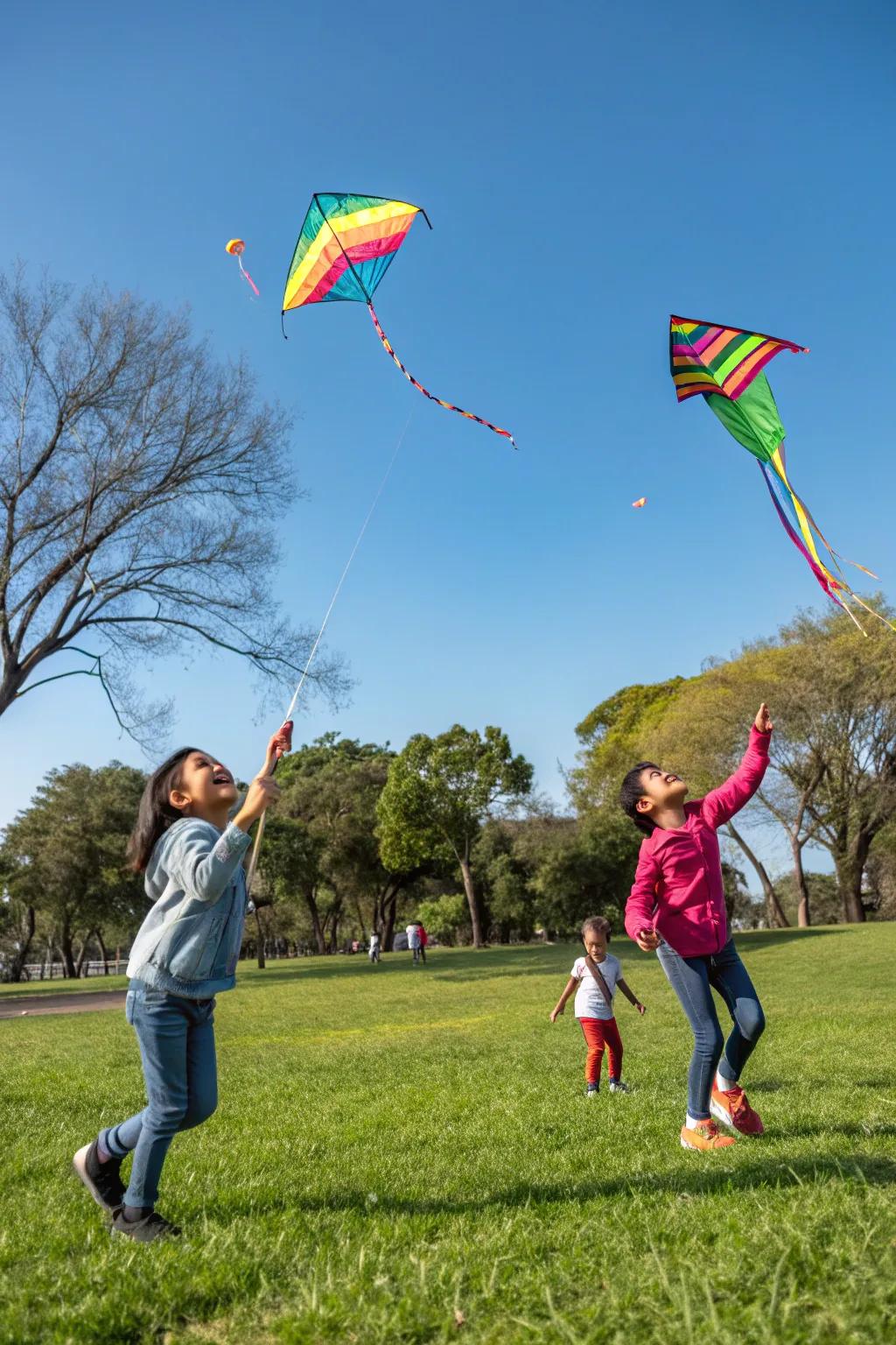 Kite soaring introduces a whimsical and joyful aspect to the celebration.