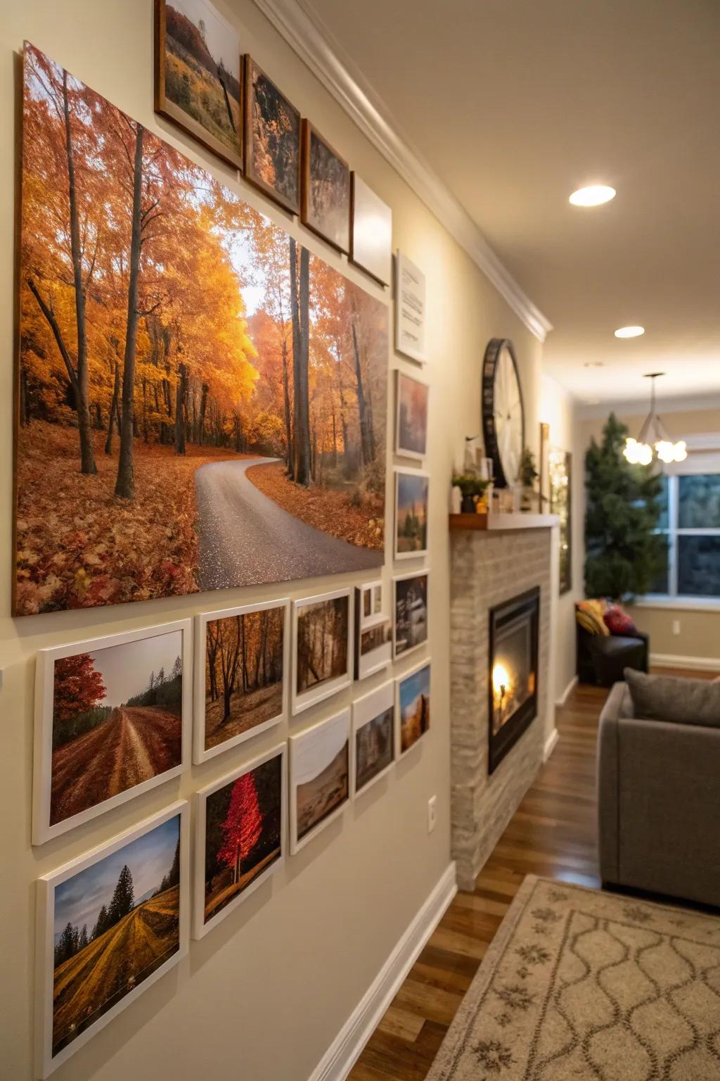 Celebrate the seasons with a rotating photo collage.
