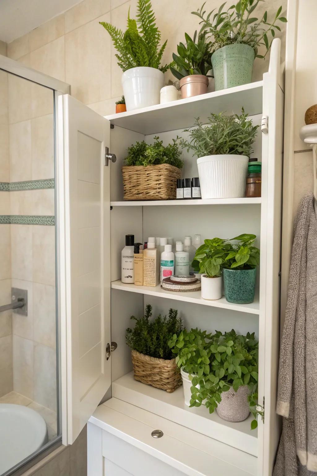 Display shelves can evolve into a fashionable exhibition for your preferred flora.