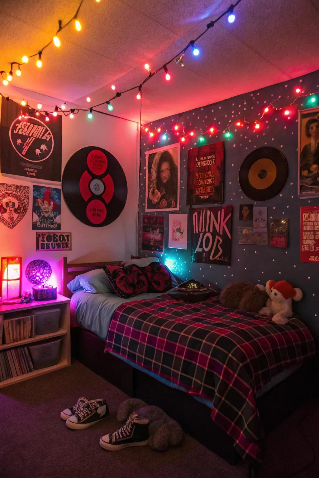 Illuminate your area with original illumination that accentuates your punk soul.