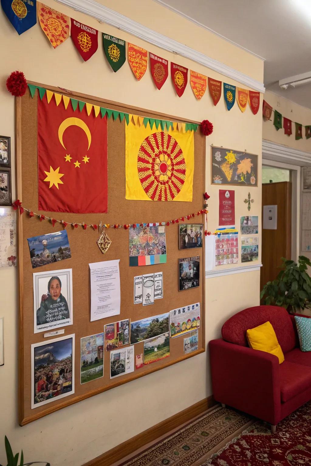 A vibrant board celebrating cultural diversity.