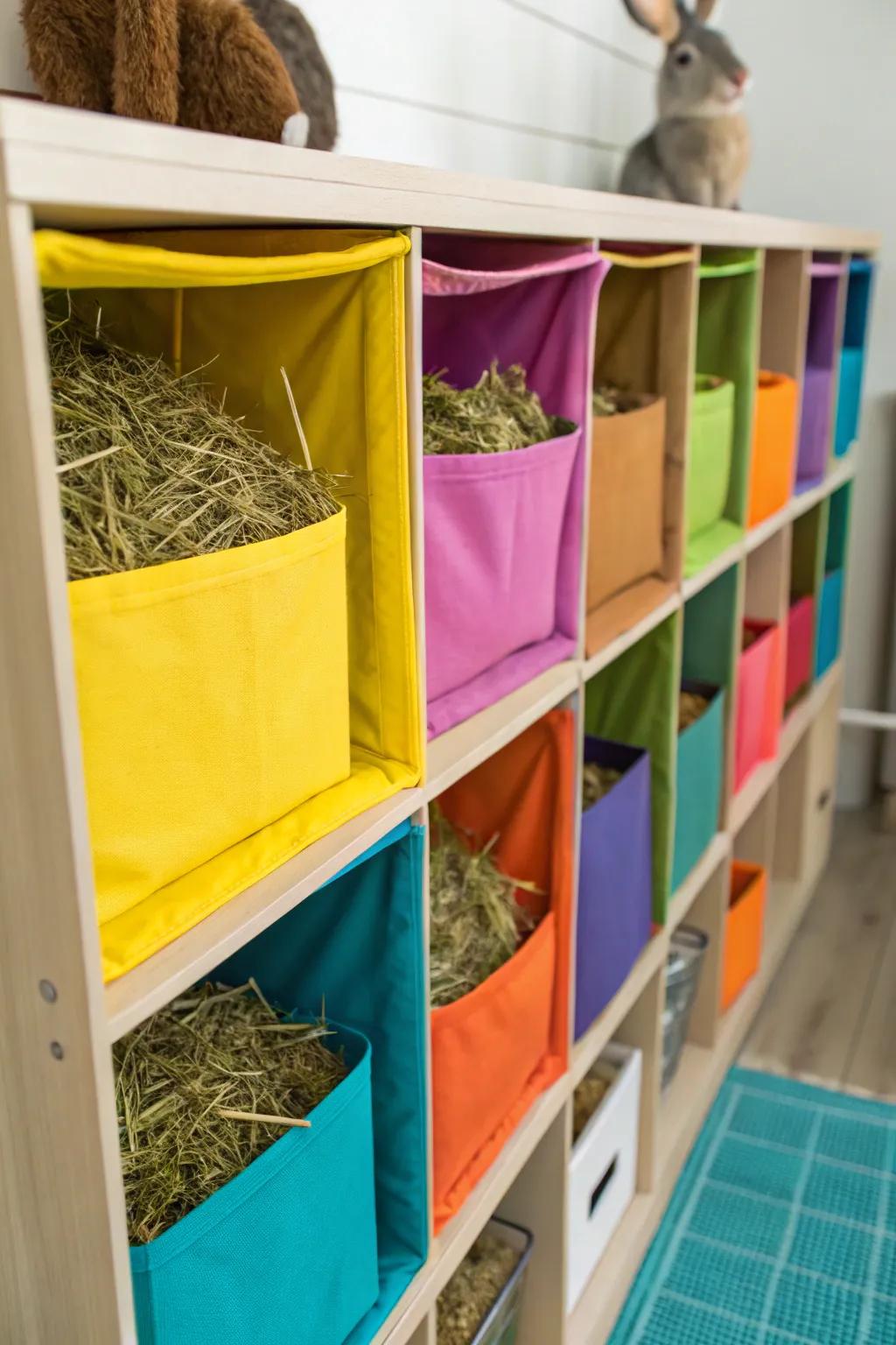 Fabric cubes are a great blend of style and function.
