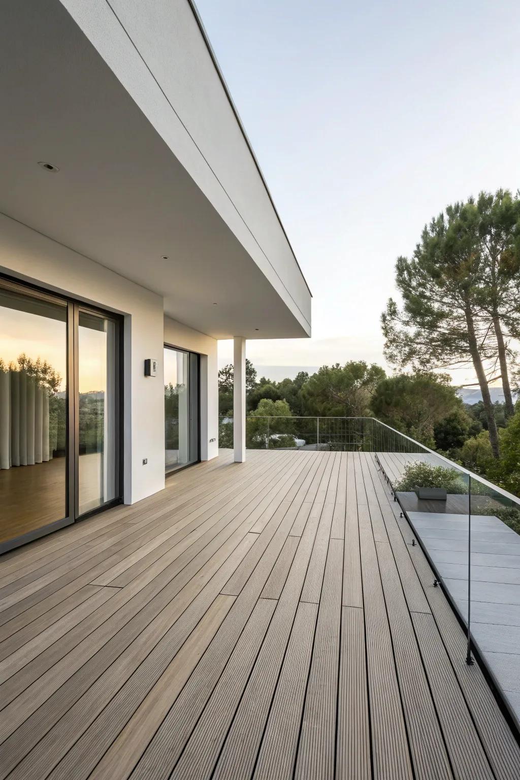 Cultivate a tranquil ambiance through minimalist deck designs.