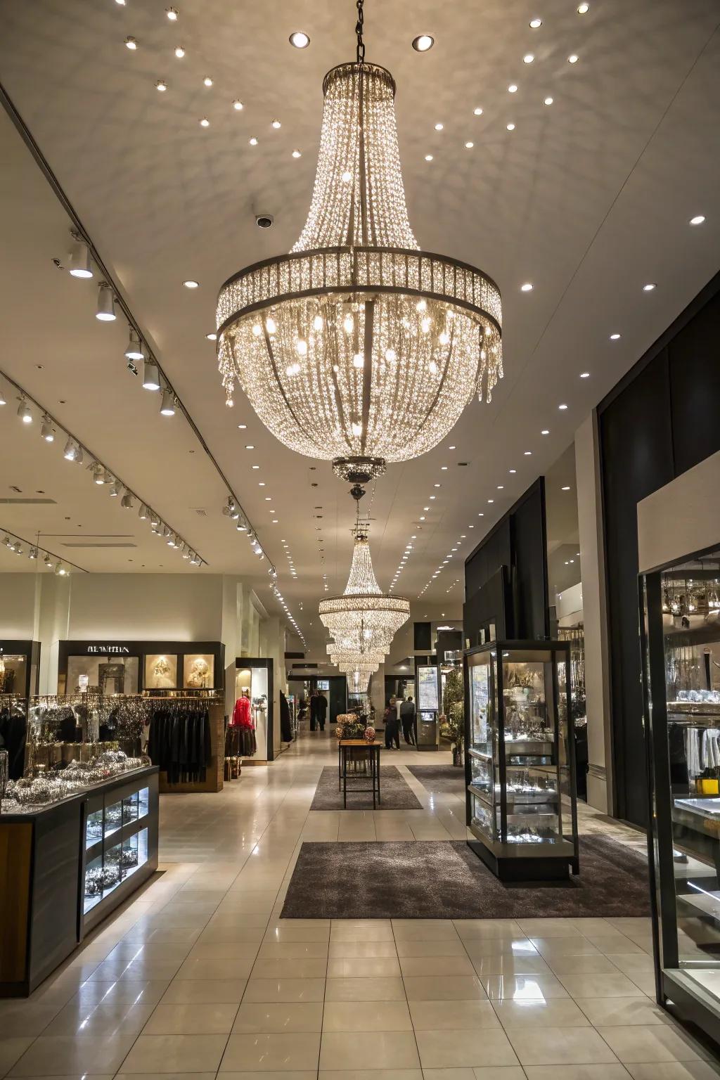 Standout lighting adds drama and draws attention to key areas.
