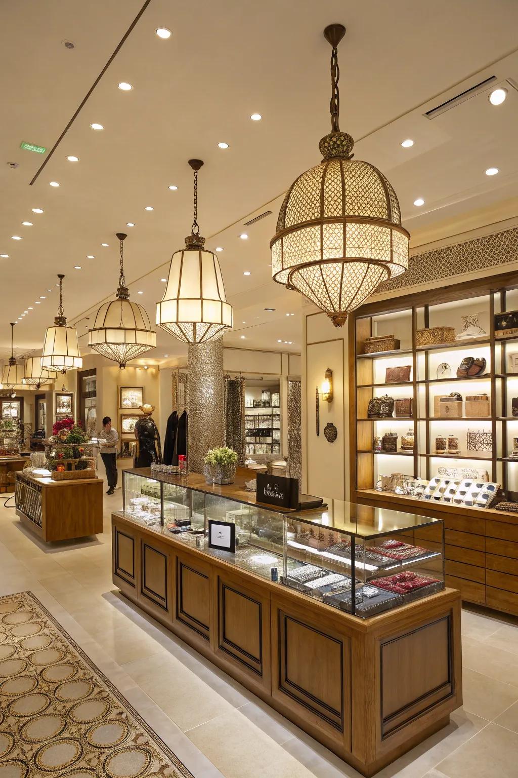 Unique fixtures contributing character and flair.