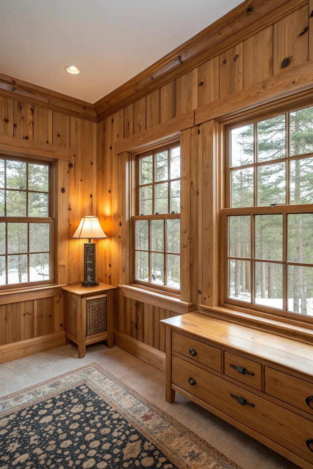 Coordinating details and paneling produce a balanced design.