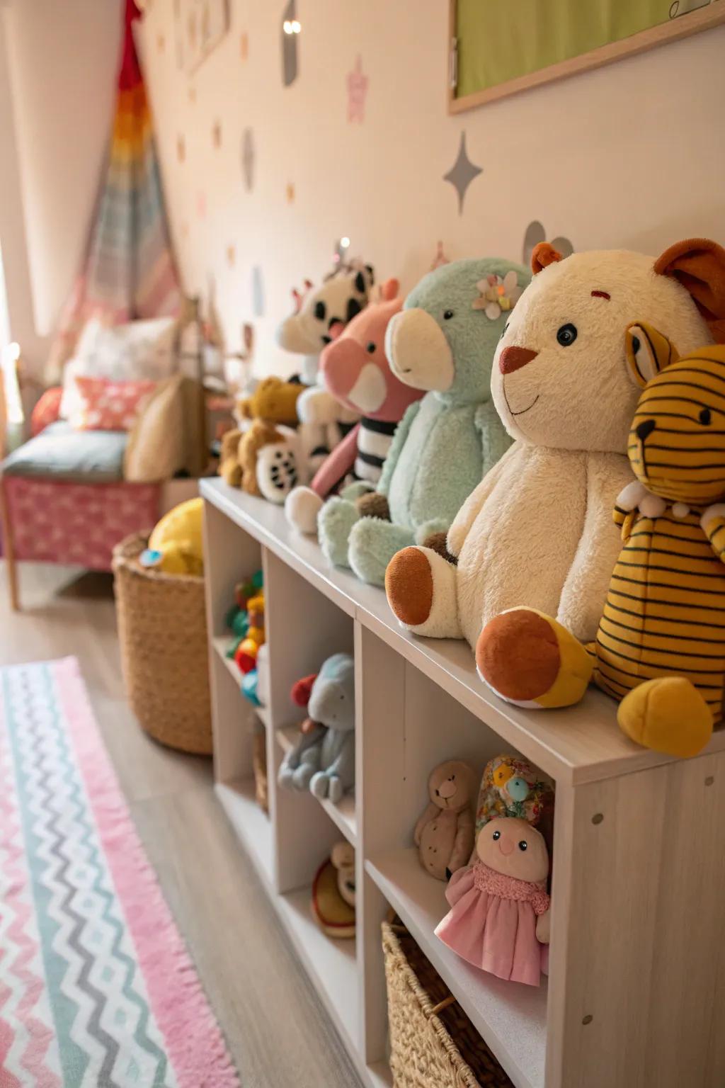 Amusing components amplify charm and participation within the baby's room.