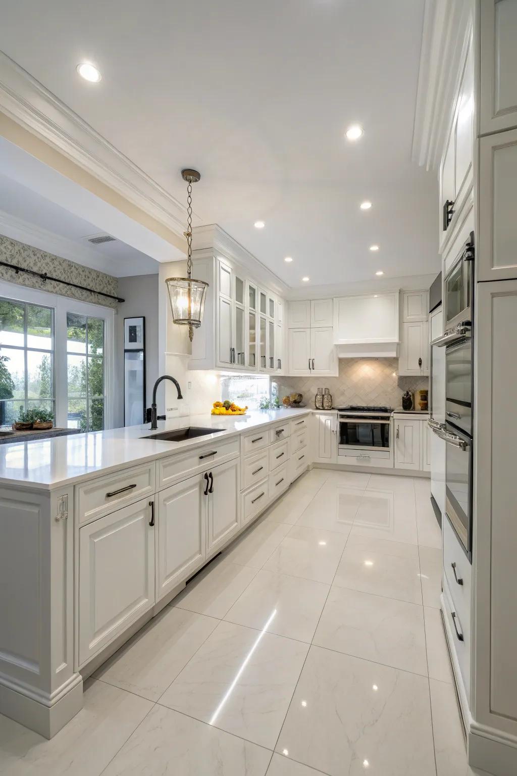 A well-planned layout that optimizes kitchen functionality.