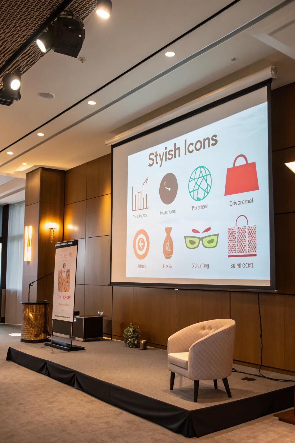 Slides improved with elegant and brief symbols.