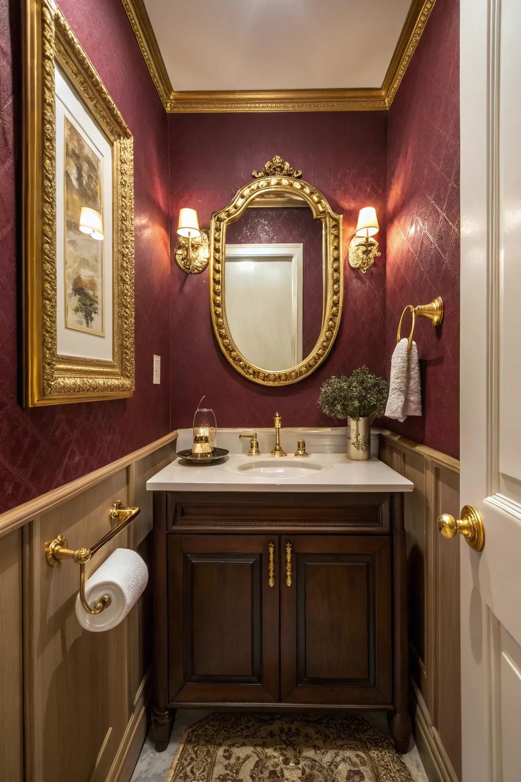 Burgundy introduces depth and sophistication.
