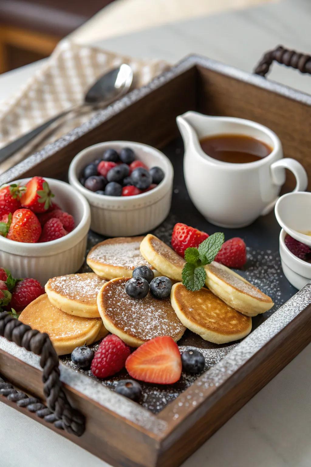 A morning-inspired snack tray for any time of day.