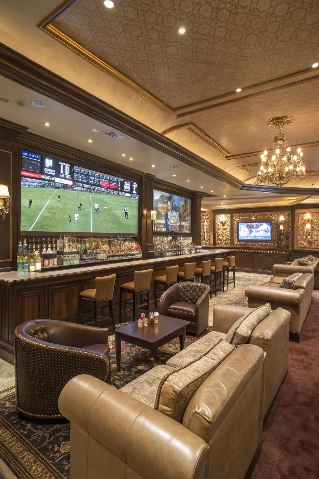 A private section offers exclusive comfort and a premium experience.