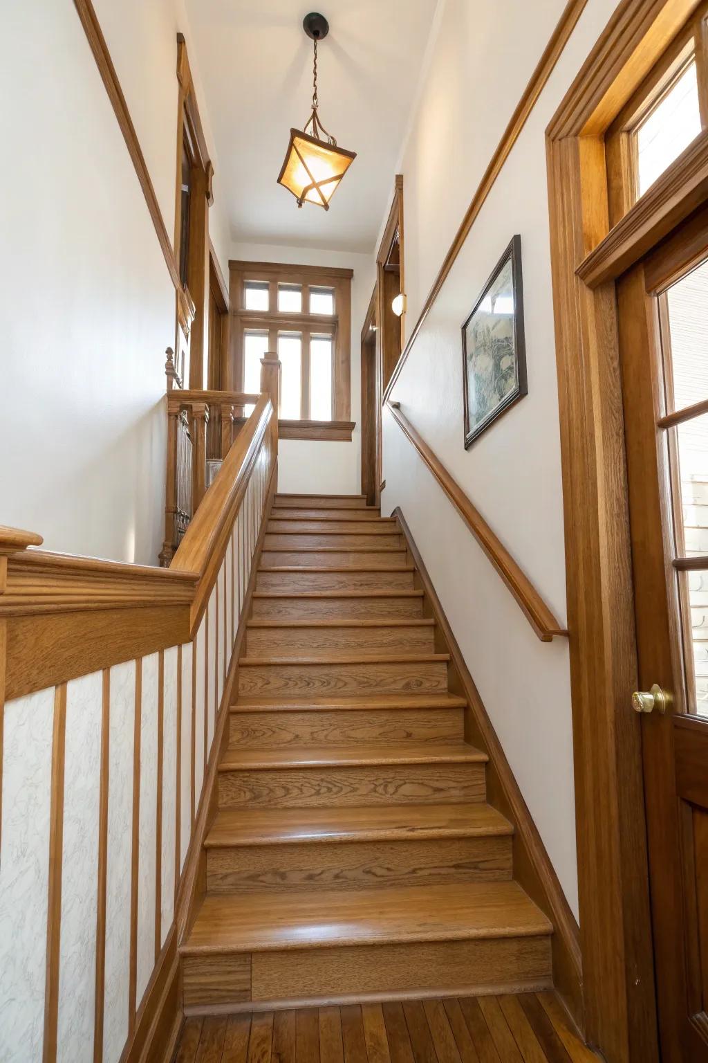Real wood details bring warmth and a hint of nature inside.