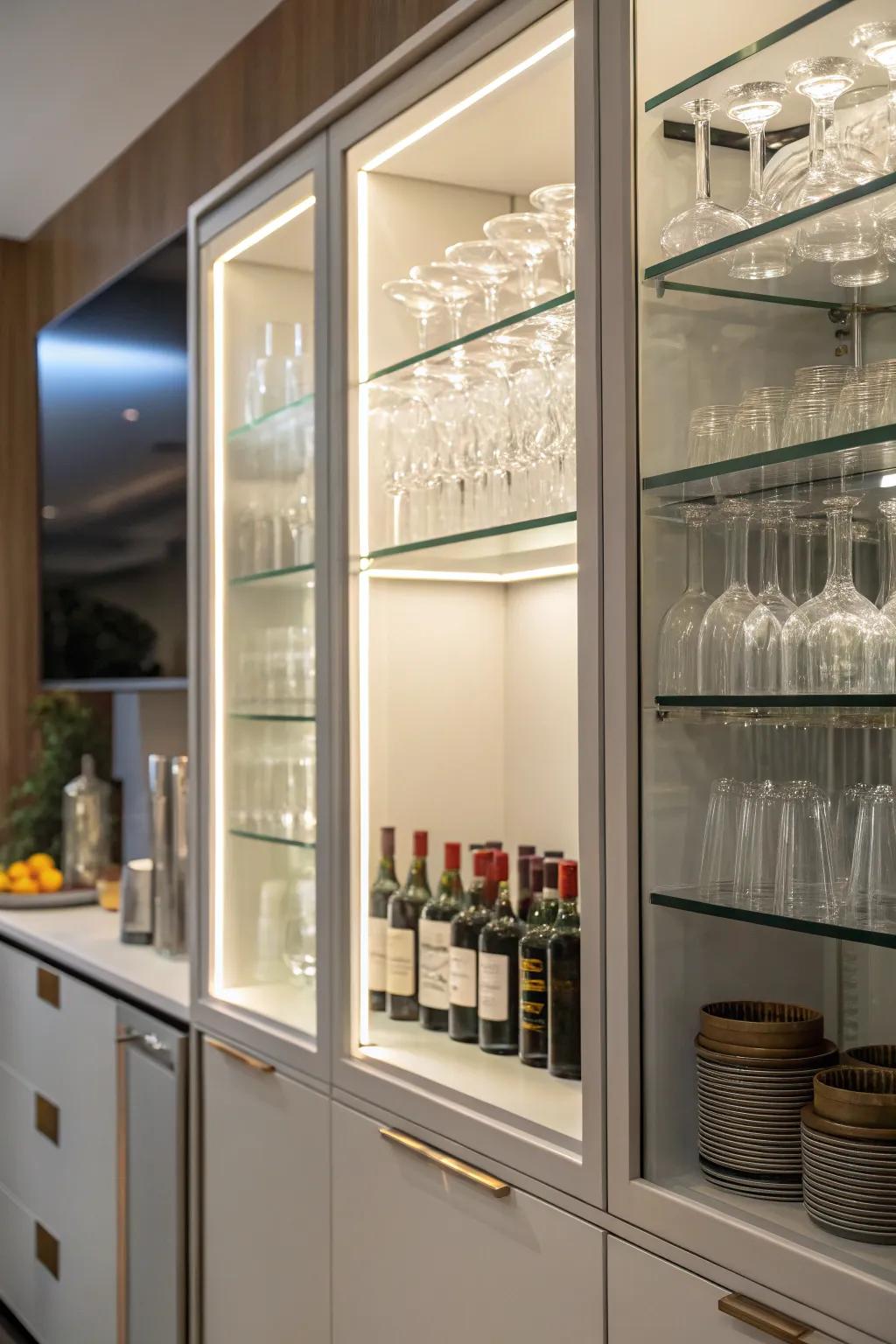 Separators prevent clinking and keep your glassware organized.