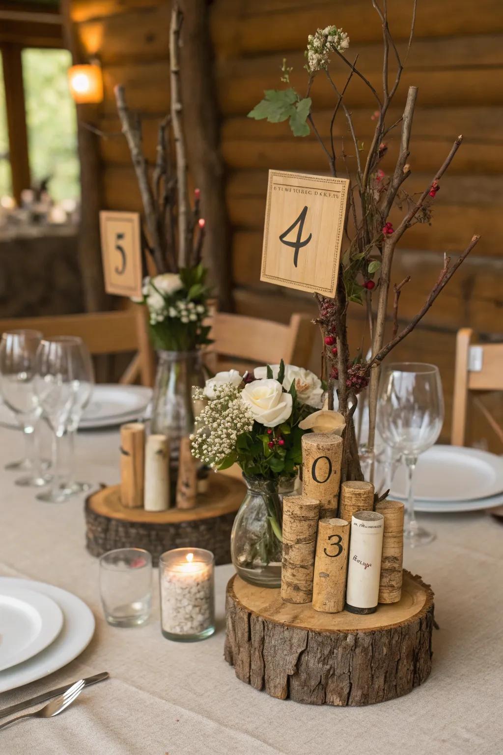 Inventive supports introduce personality and charm to your tables.