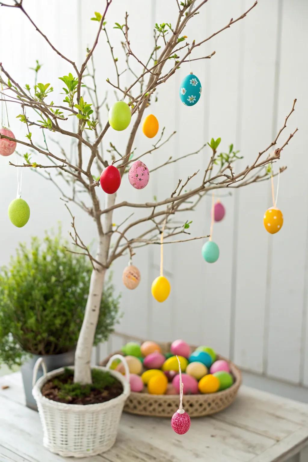 A quirky egg arbor to celebrate Easter.