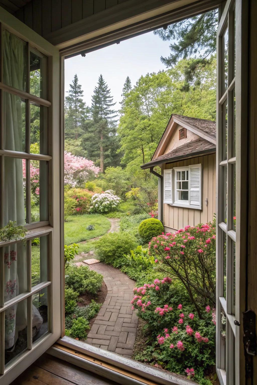 Double hung windows combine timeless style with practical function.