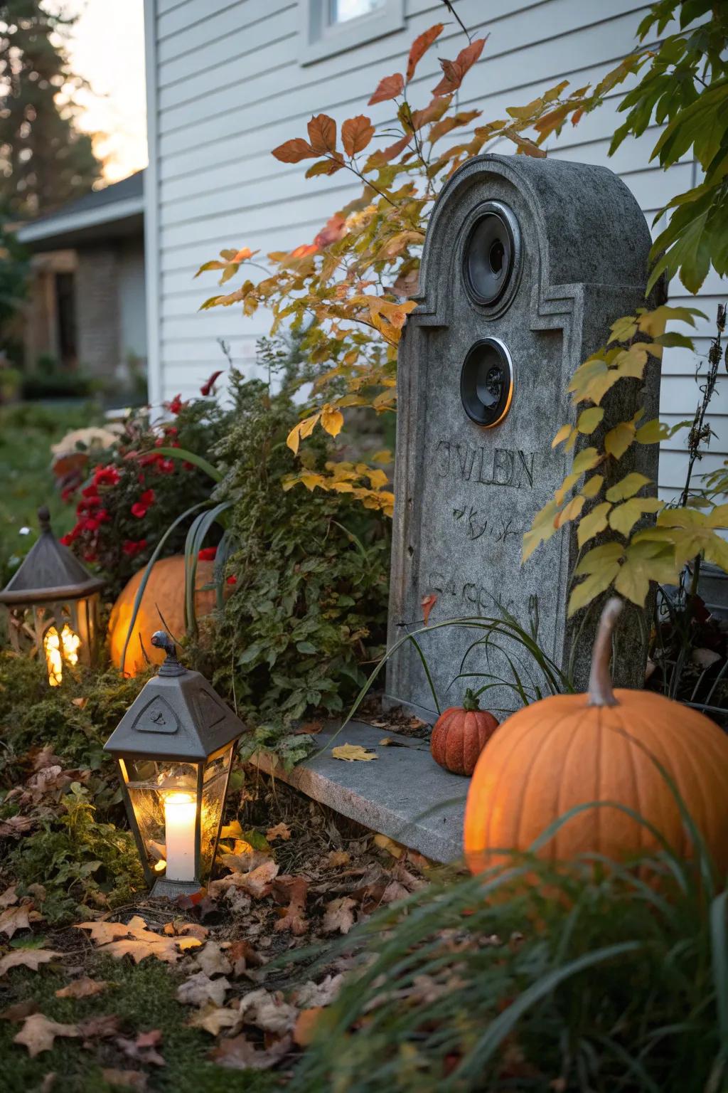 Interactive elements make your Halloween display come alive.