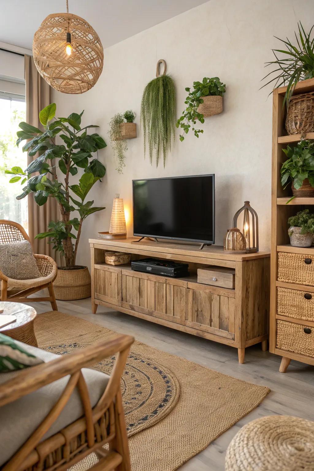 Sustainable materials offer environmentally-friendly elegance.