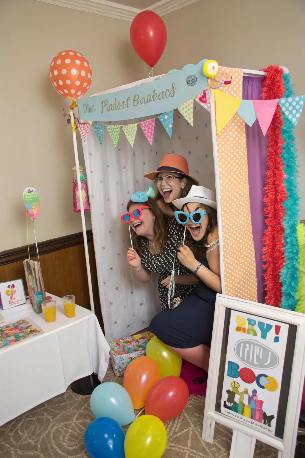 An entertaining DIY snapshot booth setup ideal for preserving memories.
