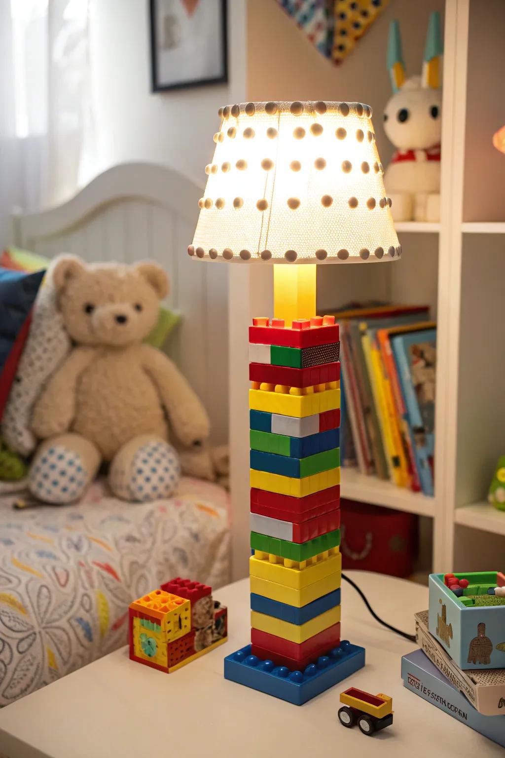 Get creative with a block lamp.