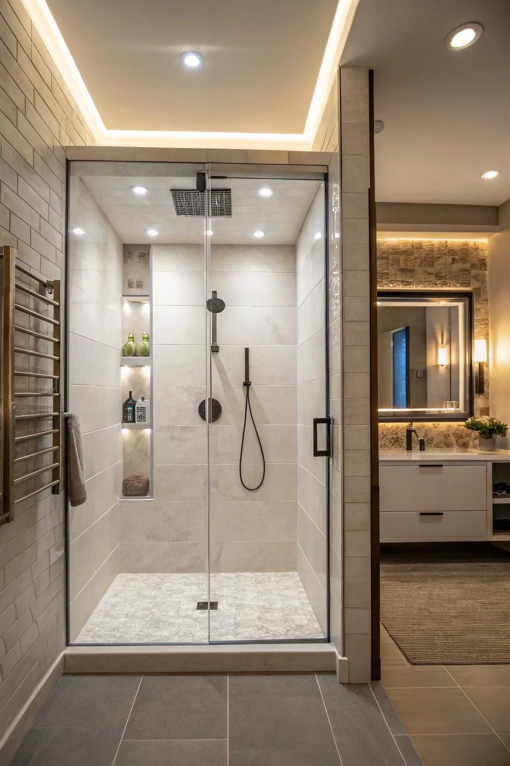 Varied lighting enhances safety and creates ambiance.