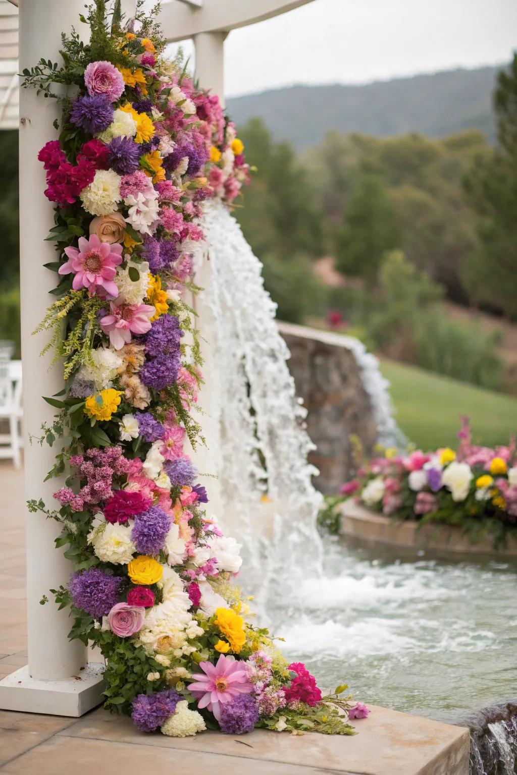 Vibrant and unforgettable with cascading flowers.