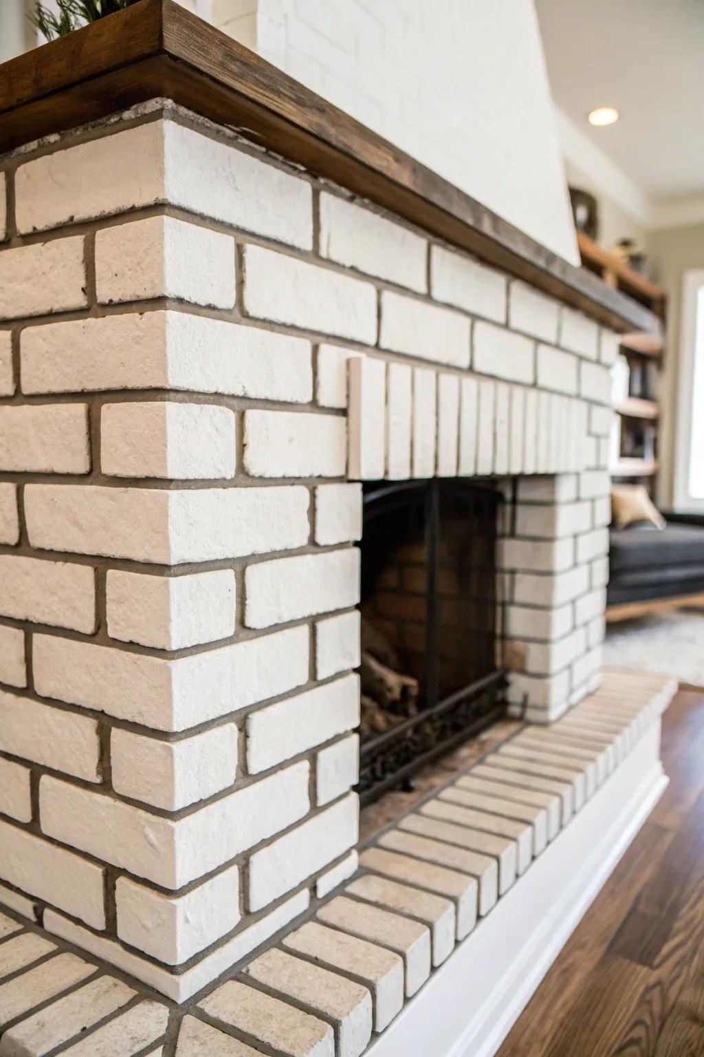 Sealant contrast showcases the brickwork to spectacular effect.