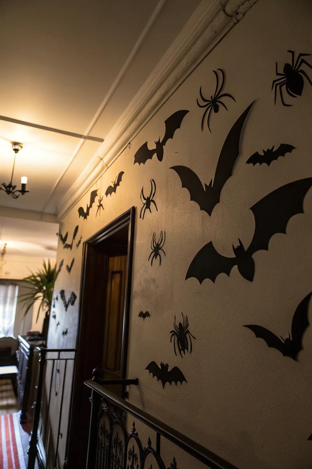 Vespertilio and arachnid motifs for a subtle eerie accent.