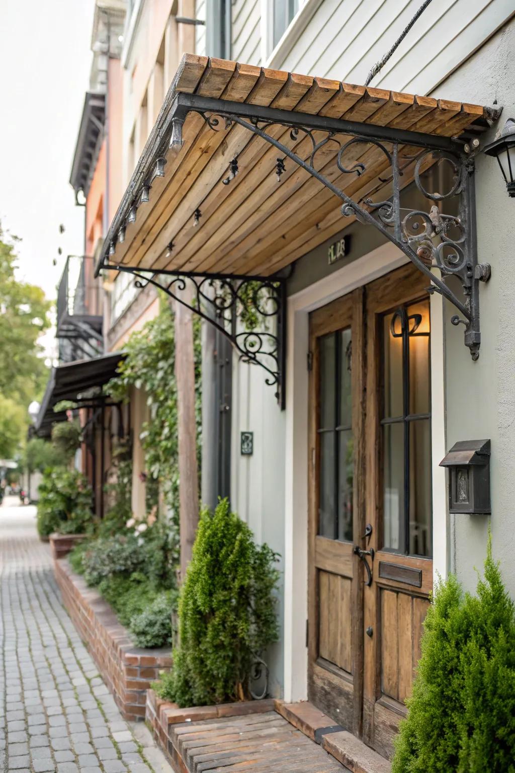 Timber and steel blend for a modern twist.